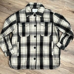 Lucky Brand Women’s Plaid Shirt Jacket M